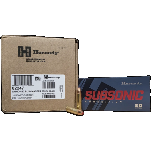 450 Bushmaster Ammo - Hornady Subsonic Sub-X Case Hornady Subsonic Sub-X Case Ammo