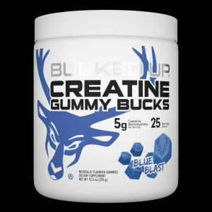 Bucked Up Creatine Gummies Blue Blast 20 Servings