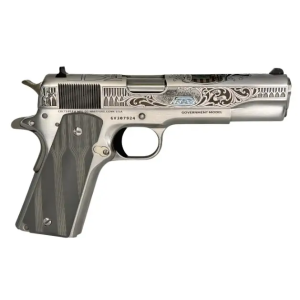 Colt 1911 Classic Government Never Forget .45 ACP 5 Engraved Stainless Pistol, 7-Round