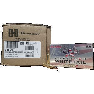 6.5mm Creedmoor Ammo - Hornady American Whitetail Tipped SST Case Hornady American Whitetail Tipped SST Case Ammo