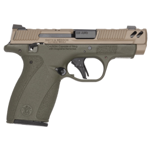 Smith & Wesson Performance Center Bodyguard 2.0 Carry Comp Thumb Safety, 380 AUTO, 2.875 Barrel, OD Green/Flat Dark Earth, 12 Rounds, Pistol
