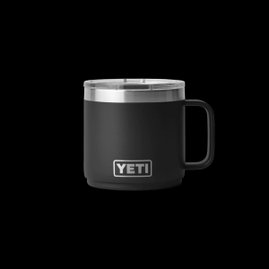 YETI Rambler 14 oz DuraSip Ceramic-Lined Stackable Mug Black, MagSlider Lid