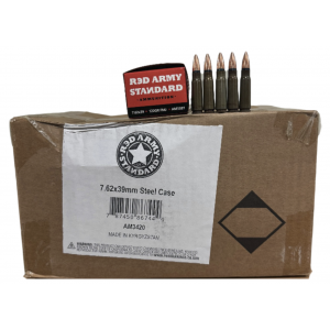 Bulk RED ARMY STANDARD STEEL CASE FMJ Ammo