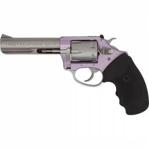 Charter Arms 52242 Pathfinder Lite  22 LR 6 Round 420 Stainless Lavender Aluminum Black Rubber Grip