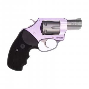 Charter Arms 52240 Pathfinder Lite Lavender Lady Revolver SingleDouble 22 Long Rifle LR 2 6 Rd Black Rubber Grip Stainless