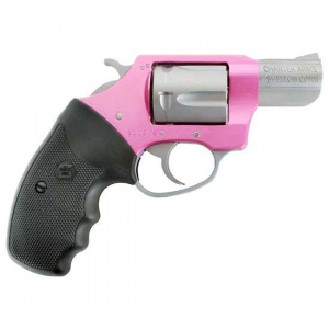Charter Arms 93830 Southpaw  38 Special 5 Round 2 Matte Stainless Pink Aluminum Black Rubber Grip