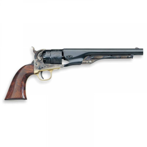 TAYLORS And Company 310a 1860 Army Steel Break Open 44 Cal Striker Fire 8 6rd Color Case Hardened Frame Blued Barrel & Cylinder Walnut Grip 839665004029 221071