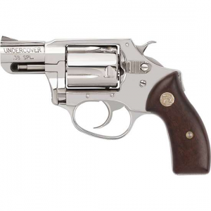 Charter Arms 73829 Undercover Revolver SingleDouble 38 Special 2 5 Rd Wood Grip Polished Stainless