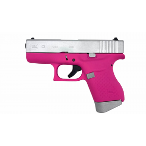 Glock 43 9mm 339 6 Round PinkAluminum Cerekote Pistol
