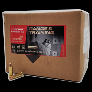 NORMA (ruag) Bulk Range And Training 38 Special 158 Gr Full Metal Jacket (fmj) 1000 Rd Case 810036150285 716047