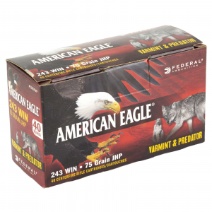 Federal American Eagle Varmint & Predator JHP Ammo