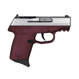 SCCY Industries CPX2 9mm 31 10 Round Optic Ready SS Slide Crimson Red Polymer Grip Frame Pistol