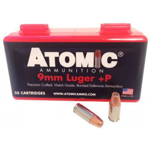 Atomic Luger Bonded Match HP +P Ammo
