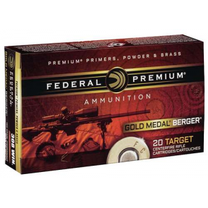 Federal Premium Gold Medal Berger Hybrid Open Tip Match Ammo