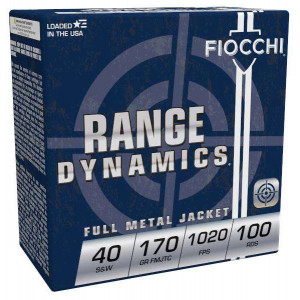 Fiocchi Range Dynamics Truncated-Cone TC FMJ Ammo