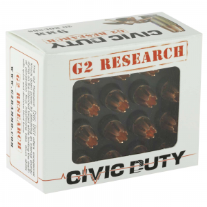 G2 Research Luger Copper Expansion Projectile Ammo