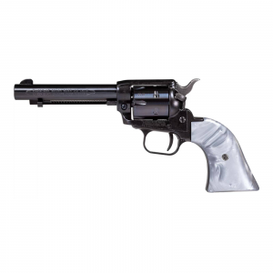Heritage Mfg Rough Rider Gray Pearl Grips 22LR 475 6 Round SA FS Black Finish Revolver