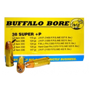 Buffalo Bore JHP +P Ammo