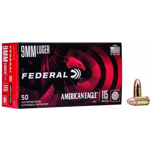 Federal American Eagle Luger FMJ Ammo