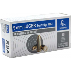 Scorpio Luger 50- FMJ Ammo