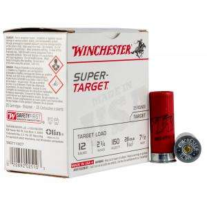 WINCHESTER Ammo Trgt11507 Super Target 12 Gauge 1 Oz 7.5 Shot 25 Bx/ 10 Cs