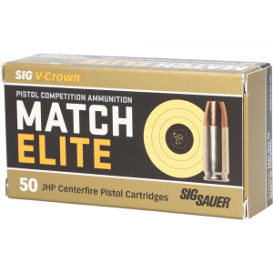 Sig Sauer Elite V-Crown Luger JHP Ammo