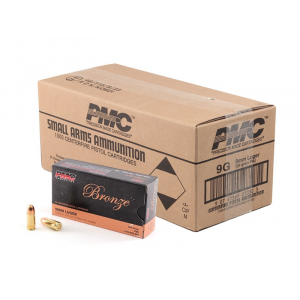 Bulk PMC BRONZE LUGER Case FMJ Ammo