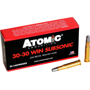 Atomic Subsonic Lead Flat Point Case RN Ammo