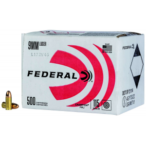 Bulk Federal Champion Training Luger Bulk FMJ Ammo