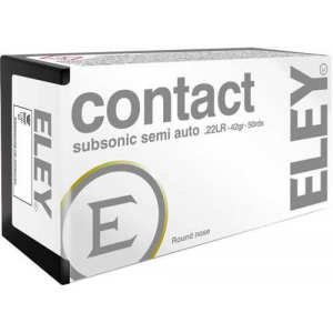 Eley Contact Subsonic 50- RN Ammo