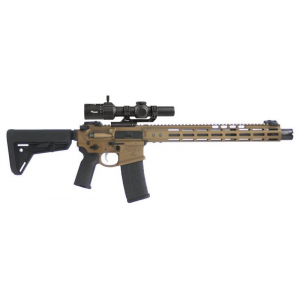 Noveske Infidel Gen 4 556mm NATO 137 30 Round Burnt Bronze Cerakote MLOK Rifle w SIG FFP 16 RifleScope