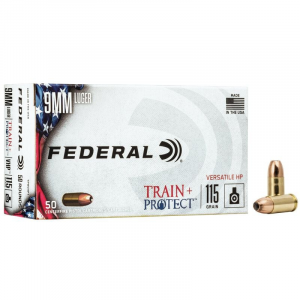 Federal Train Rotect Luger Versatile HP +P Ammo