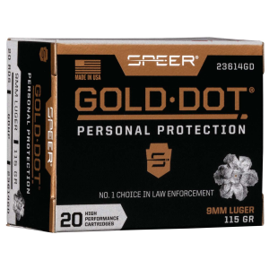 SPEER Luger Gold Dot Personal Protection HP Ammo