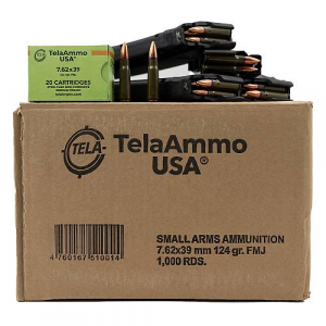 Bulk TelaAmmo USA Steel Cased Ammunitiion CASE FMJ Ammo