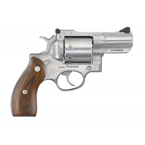 Ruger Redhawk 357 Mag 275 8 Round Wood Grip Satin Stainless Revolver