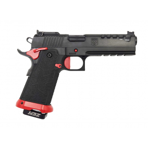 Accuracy X PRO D1 Delta 9mm 5 Barrel 1 17rd Magazine Optic Ready CarbonPoly Grip BlackStar w Red Pistol