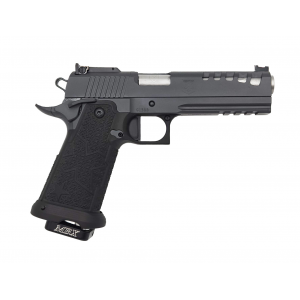 Accuracy X PRO D1 Delta 9mm 5 Barrel 1 17rd Magazine Optic Ready CarbonPoly Grip Sniper Gray Pistol