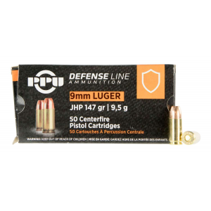 PPU Defense Luger JHP Ammo