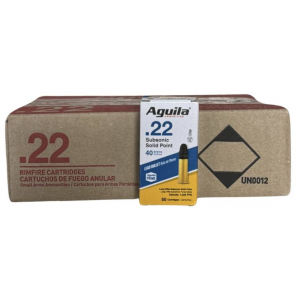 Bulk Aguila Standard Subsonic Solid Point Case Ammo