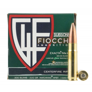 Fiocchi Extrema Sierra MatchKing Boat-Tail Bt Subsonic HP Ammo