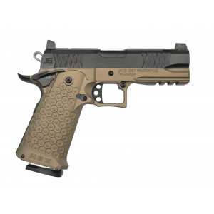 Jacob Grey TWC Hex 9mm 425 Ported Bull Barrel 2 17rd Magazines Optics Ready Battle Brown Pistol