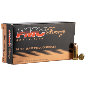 PMC Bronze Luger JHP Ammo