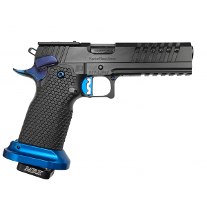 Masterpiece Arms DS9 LOC 9mm 5 Barrel 2 Magazines Black  Blue Optics Ready Pistol
