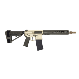 BLACKOUT Defense Quantum Dtl, .223 Wylde, 11.5 Barrel, 1- 30rd Magazine, Slick Side, Green/clear Anodized, Pistol 850045400002 178223470