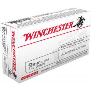 Winchester USA Luger JHP Ammo