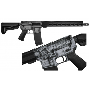 SHARK Coast Trump 2.0 Deep Engraved Ar 5.56 16 Rfl Silver/blk Dstrssed