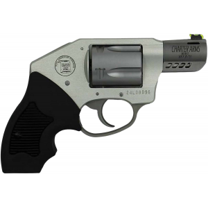 Charter Arms 53801 Off Duty Coyote 380 ACP 5rd 2 Matte Stainless Ported Barrel  Cylinder Anodized Aluminum Frame Black Finger Grooved Rubber Grip Concealed Hammer