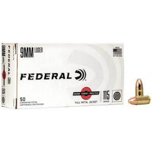 Federal Luger FMJ Ammo