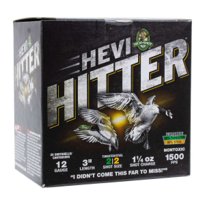 HEVI-SHOT Hevi-hitter 12ga 3in 1-1/4oz #2 Tungsten/steel 25 Rd/bx 10 Bx/cs 604544702330 178224786