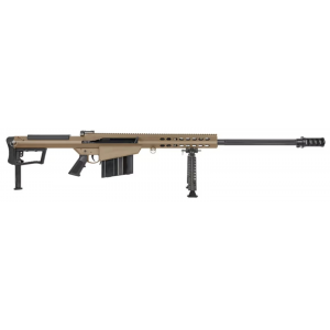 BARRETT M107A1-S SEMI AUTO RIFLE .50BMG 29 FLUTED 1:15 10RD STEEL FLAT DARK EARTH